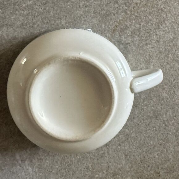 7 Currier & Ives Blue Coffee Tea Cup Mug Horse & Carriage - Picture 4 of 4